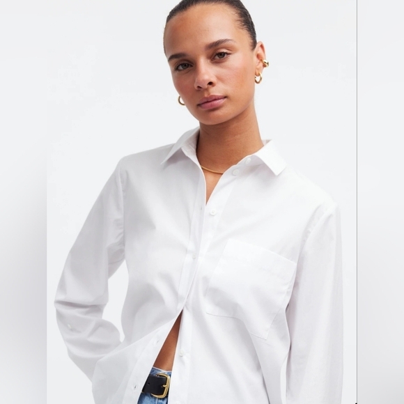 Madewell‎ Relaxed 100% Cotton Button-Up Shirt Size XXS - Picture 3 of 13